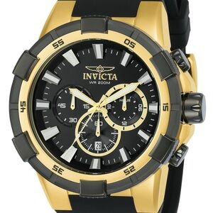 Invicta Pro Diver Gold and Black Watch New w/ 3 yr warranty 51.5mm